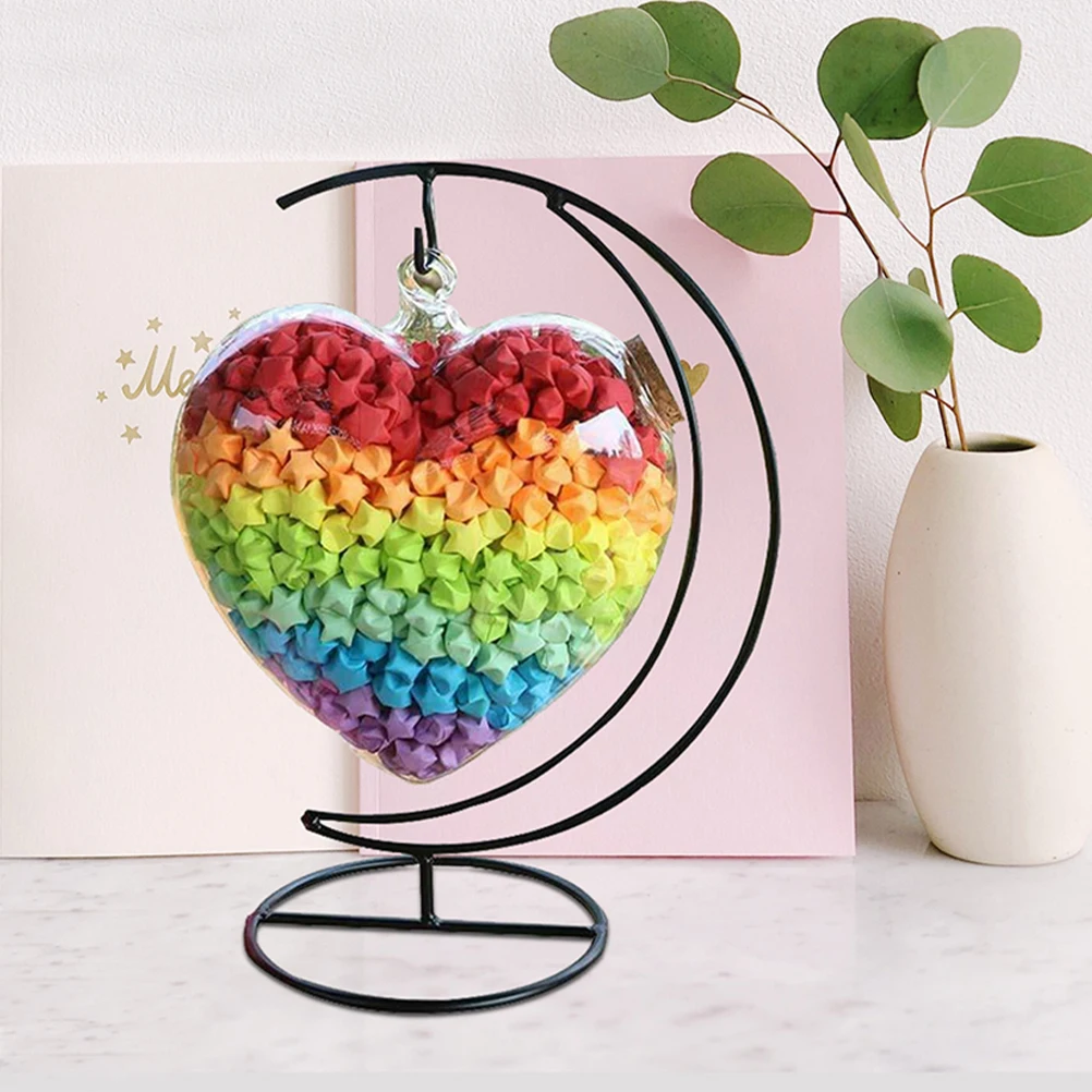 

Glass Landscape Bottle Bitters for Cocktails Wishing Wooden Clear Jar with Cute Heart