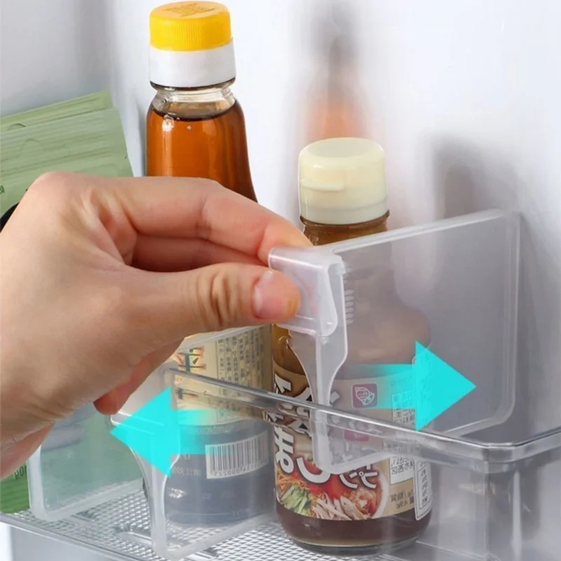 5/10Pcs Kühlschrank Teiler Seite Tür Teiler Schiebe Partition Lagerung Kostenlose Kombination Medizin Box Make-Up Box Lagerung