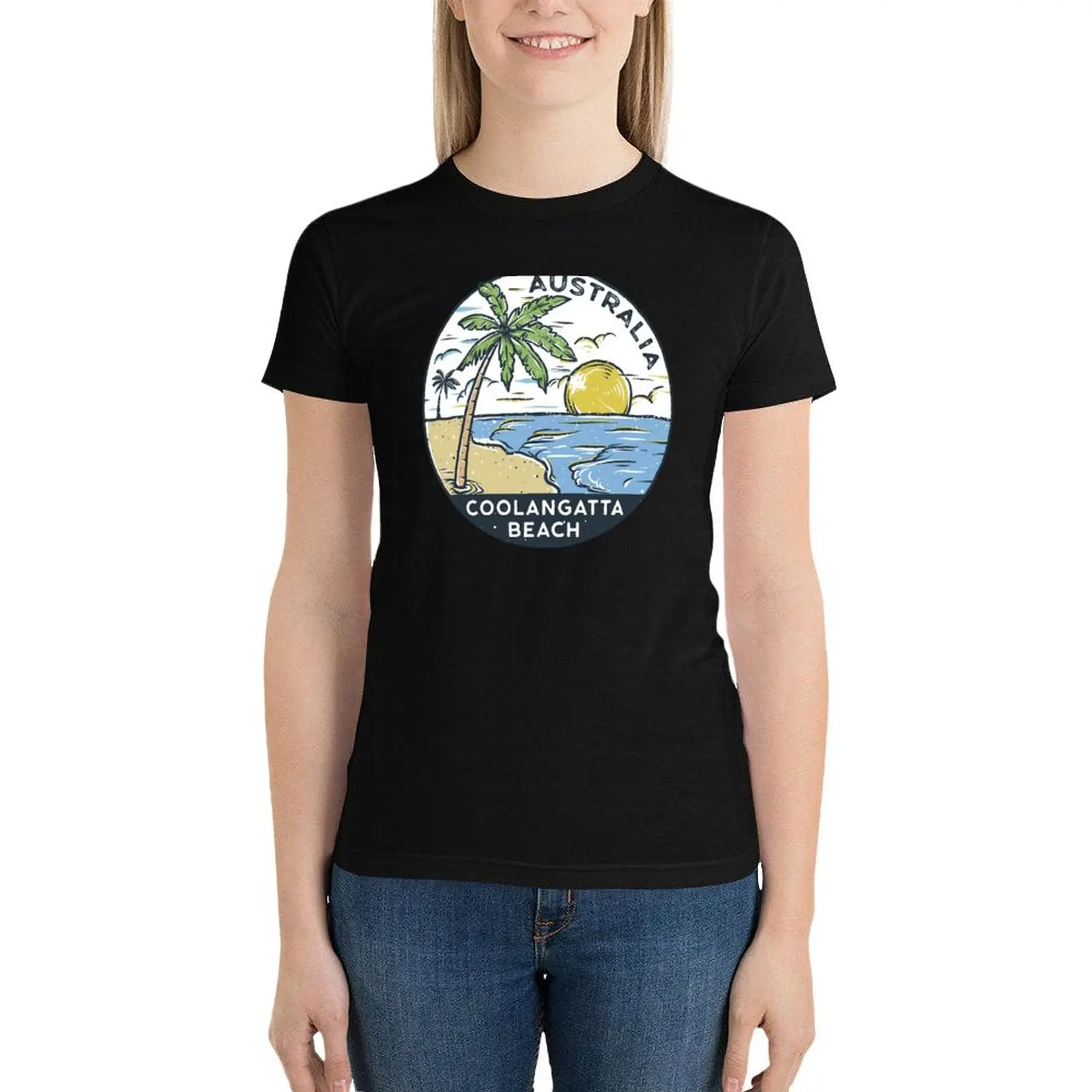 Coolangatta Beach Queensland Australia Vintage T-Shirt summer top cute tops tops Woman fashion