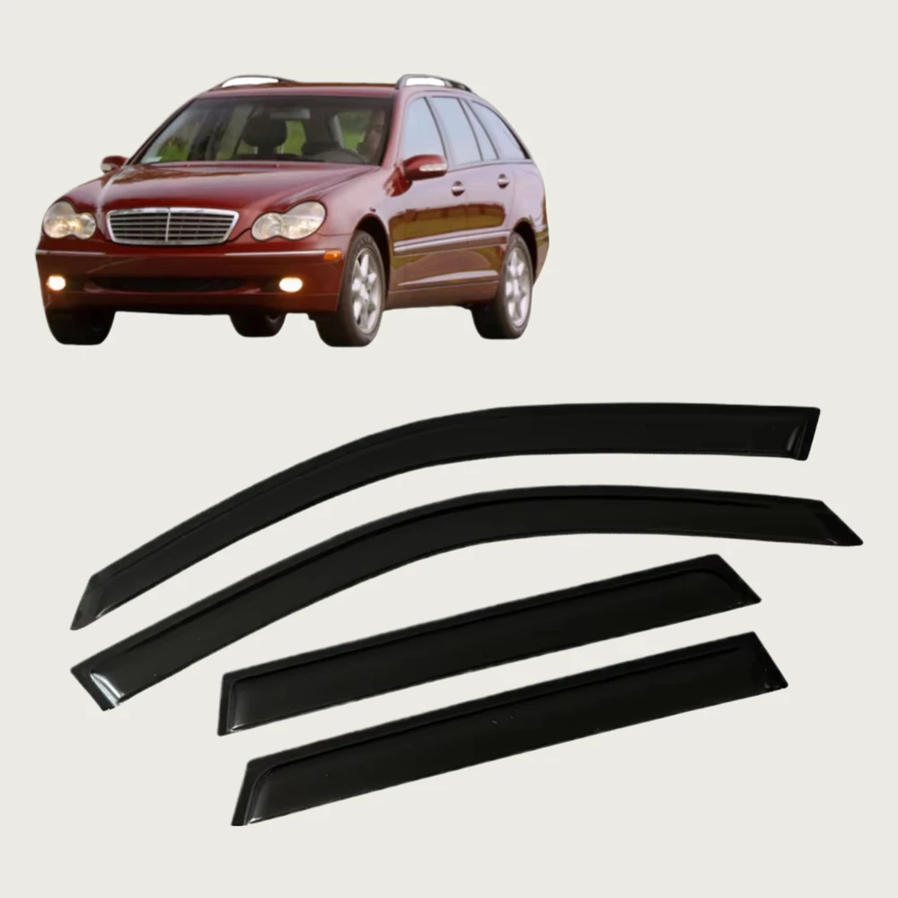 

Оконный козырек от дождя для MERCEDES-BENZ C-CLASS W203 WAGON 2002 2003 2004 2005, ветровые дефлекторы, дверной козырек, вентиляционные шторы