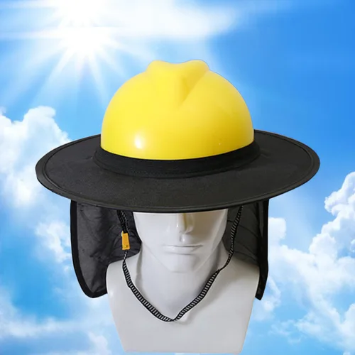 Imagen 2 del producto Parasol de seguridad de verano, casco de protección para el cuello, sombrilla de malla reflectante, cubierta de gorra para trabajadores de la construcción