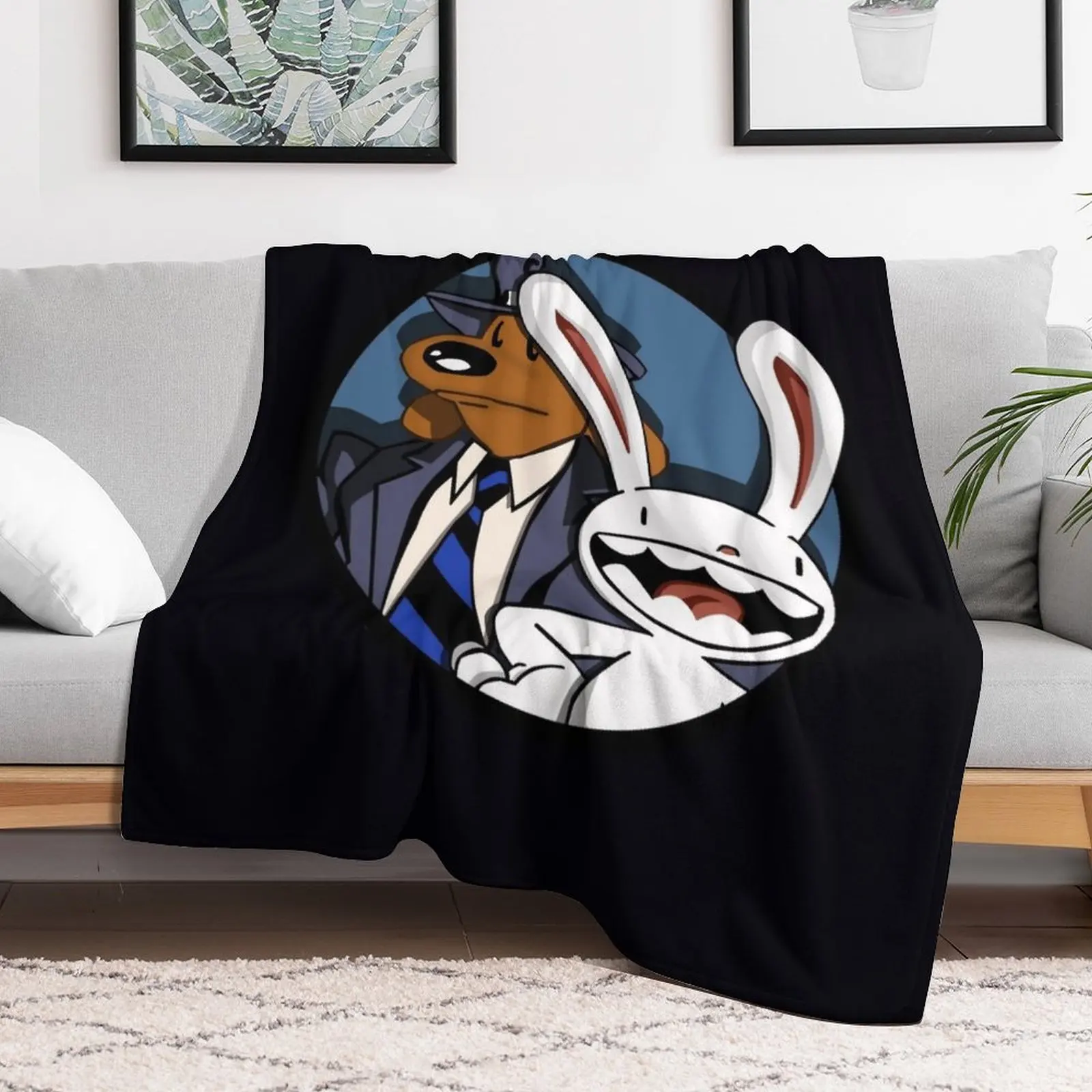 Sam and Max Throw Blanket