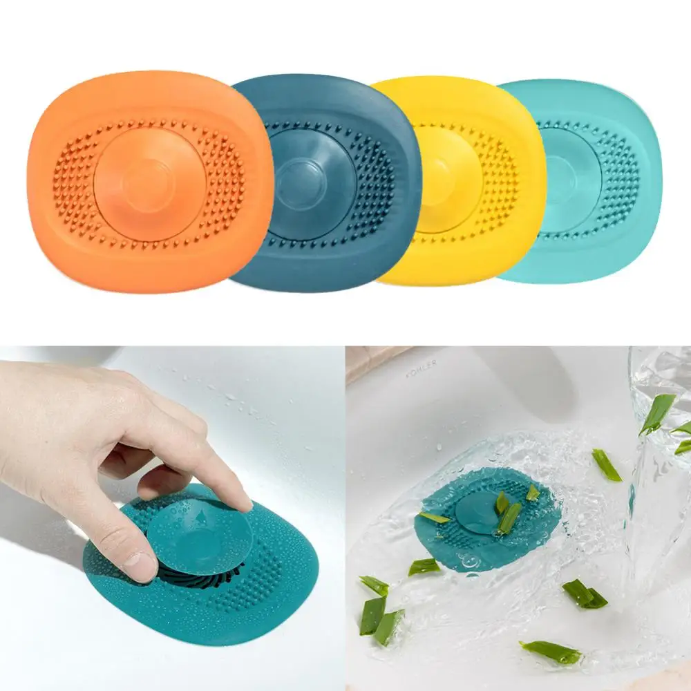 Bathroom Washbasin Kitchen Drain Hair Catcher Sink Filter Bath Floor Drain Plug Strainer Universal Anti-clogging Accessories