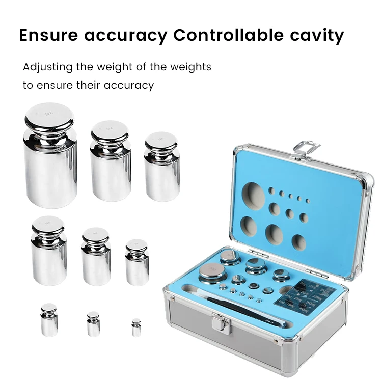 Standard Weight Set 1mg-100g E2 E1, F1 F2 M1 Class Calibration Weights,Stainless Steel Gram Calibration Weight