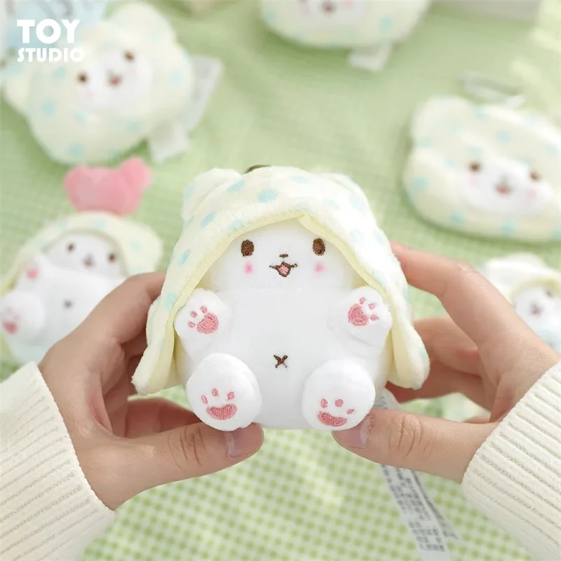 Echte Sanrio Marumofubiyori Bär Cinnamoroll Plüsch Spielzeug Schlüsselbund Kawaii Kleine Anhänger Schlüsselring Kinder Stofftiere Geburtstag Geschenke – Detail 3