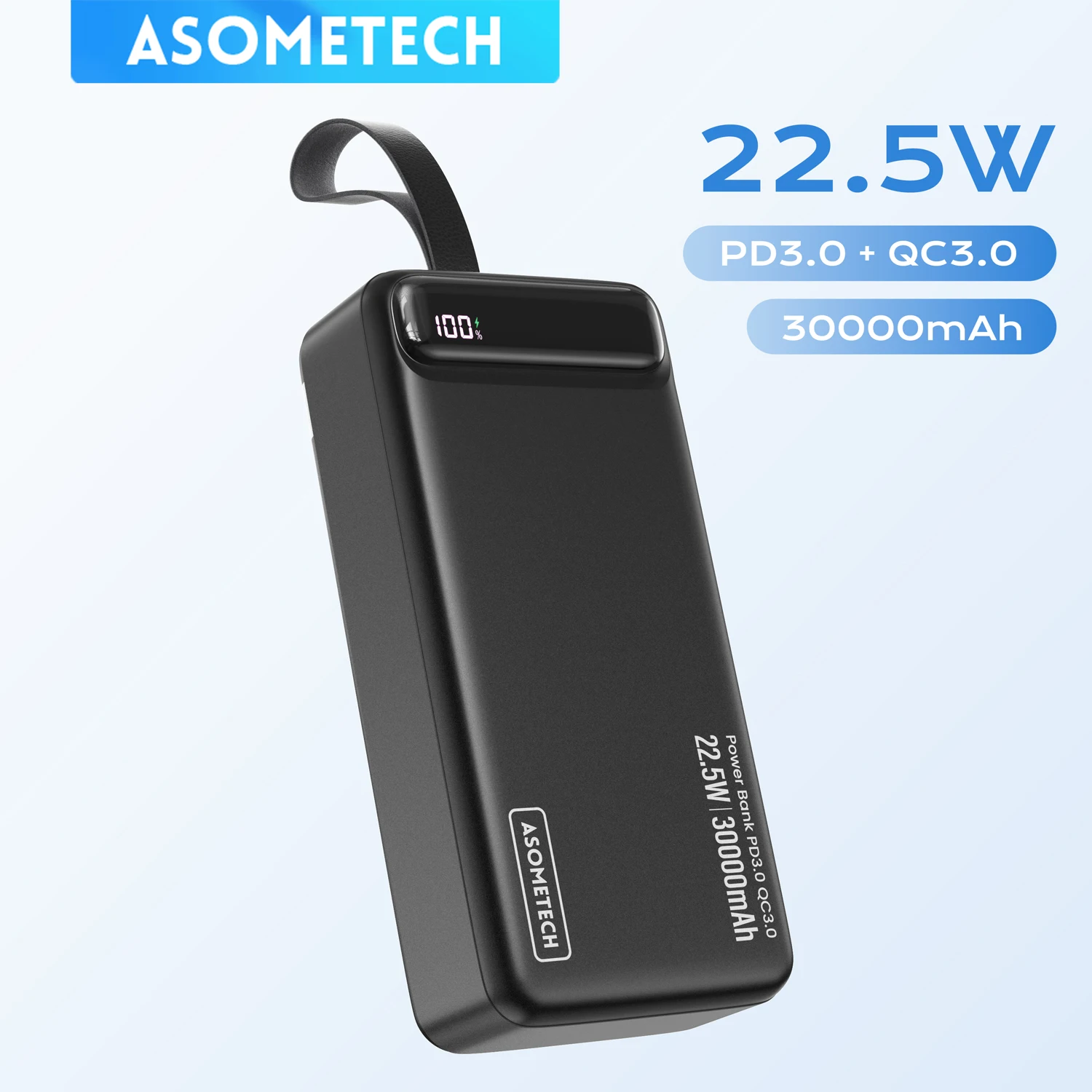 Power Bank 30000 мАч Портативный 22,5 Вт PD мобильный телефон Быстрая зарядка Внешний аккумулятор Powerbank для IPhone 16 15 Pro Xiaomi Samsung Power Bank 30000 мАч Портативный 22,5 Вт PD мобильный телефон Быстрая зарядка Внешний аккумулятор Powerbank для IPhone 16 15 Pro Xiaomi Samsung