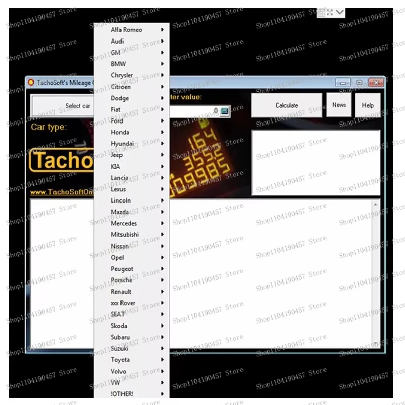 Tachosoft Mileage Calculator V23.1 Unlimited Use Car Mileage Calculator Code Calculation With License Digital Odometer Calculat