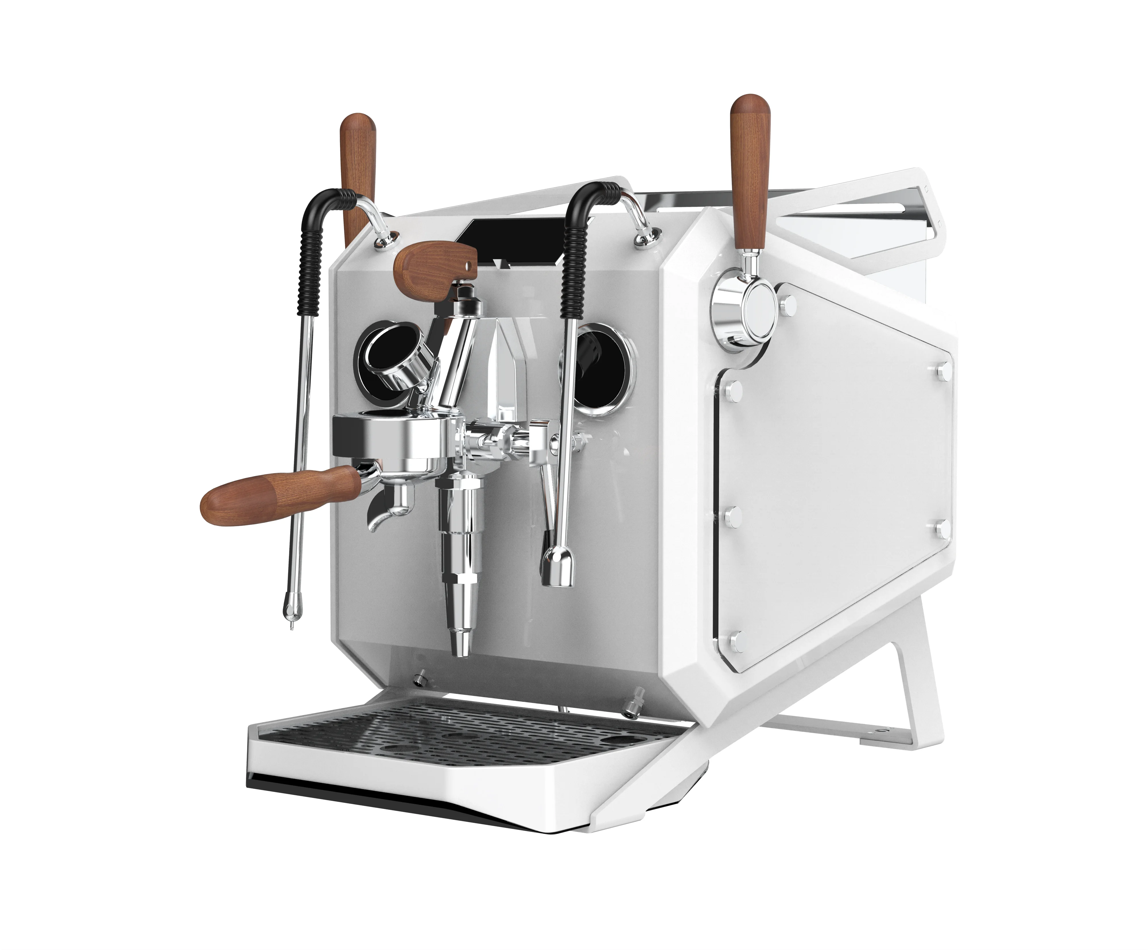 Heavy  Stainless Steel Commercial Semi Auto Espresso Coffee Machine with PID Control System Professional Coffee Brewing