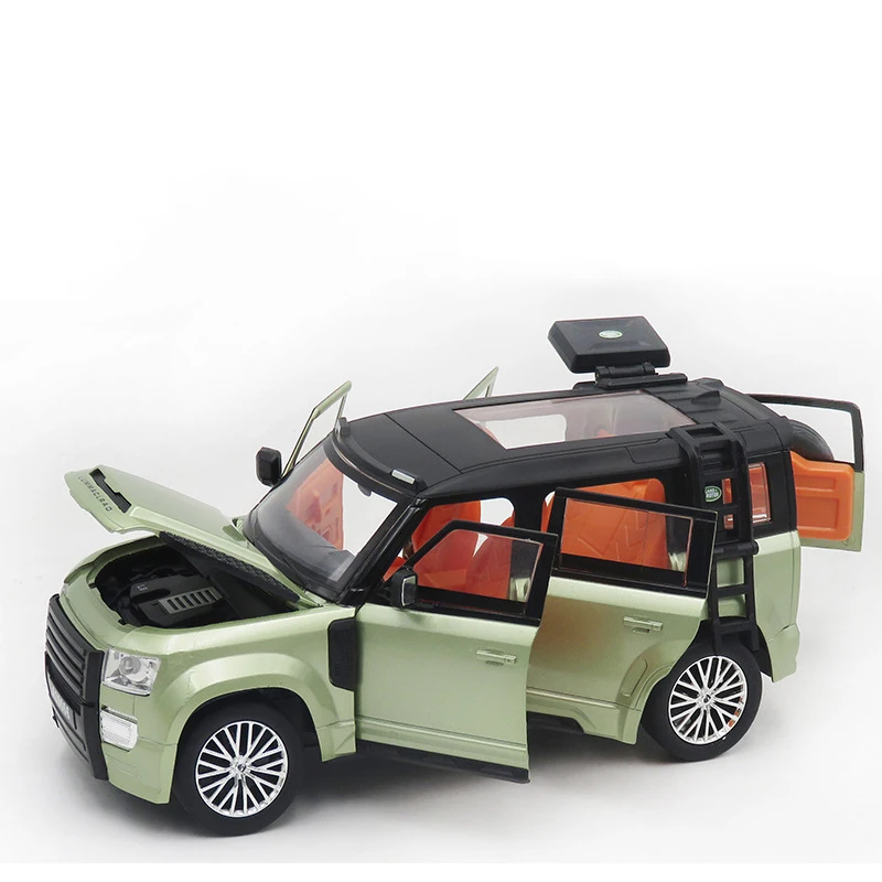 Nieuwe 1:24 Verdediger Lumma Clr Ld Legering Auto-Diecasts En Speelgoedvoertuigen Auto Model Geluid En Licht Terugtrekken Auto Speelgoed Voor Kinderen Geschenken