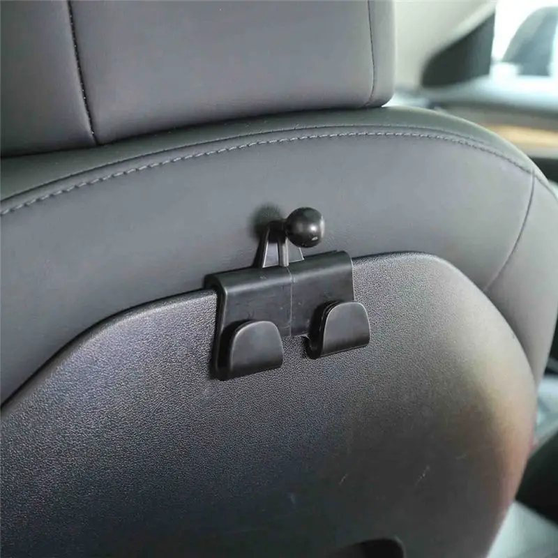 A14E-For Tesla Model Y 3 Rear Seat Phone Holder Mount, Simple Installation Smooth Edges Rotatable Double Sided Stretchable