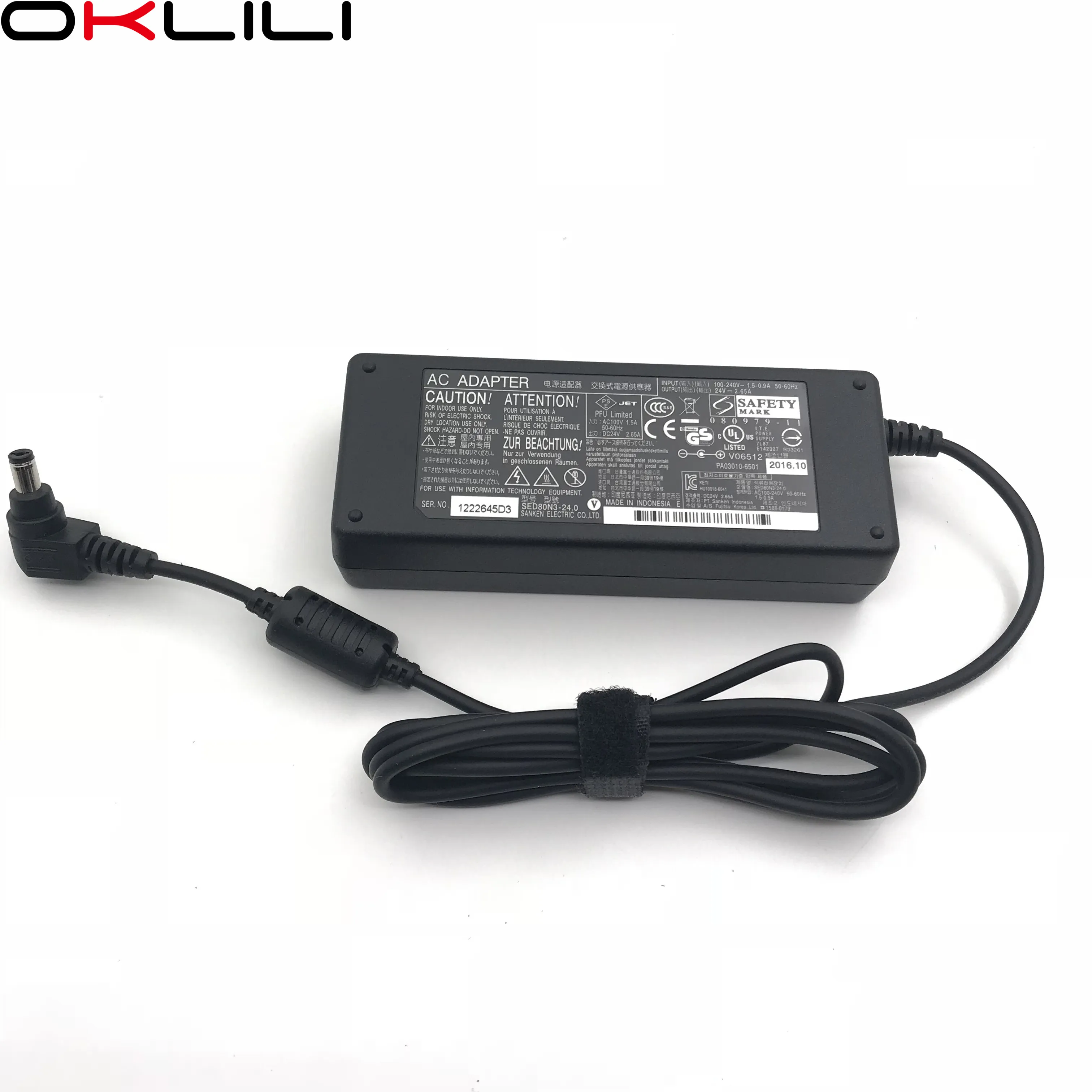 1PC X NEW AC Adapter Power Supply for Fujitsu fi-6130 fi-6140 fi-6230 fi-6240 fi-7140 fi-7240 fi-7160 fi-7260 fi-7180 fi-7280