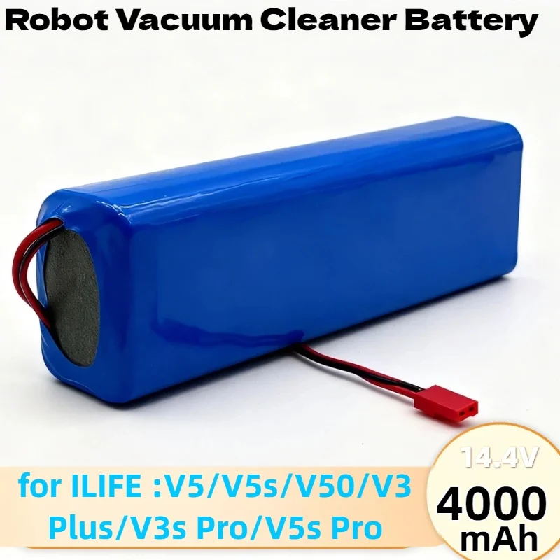 بطارية بديلة لمكنسة الروبوت ILIFE - ليثيوم جديدة 14.8 فولت 6800 مللي أمبير في الساعة، لـ V5/V5s/V50/V3 Plus/V3s Pro/V5s Pro قطع غيار عالية السعة #1