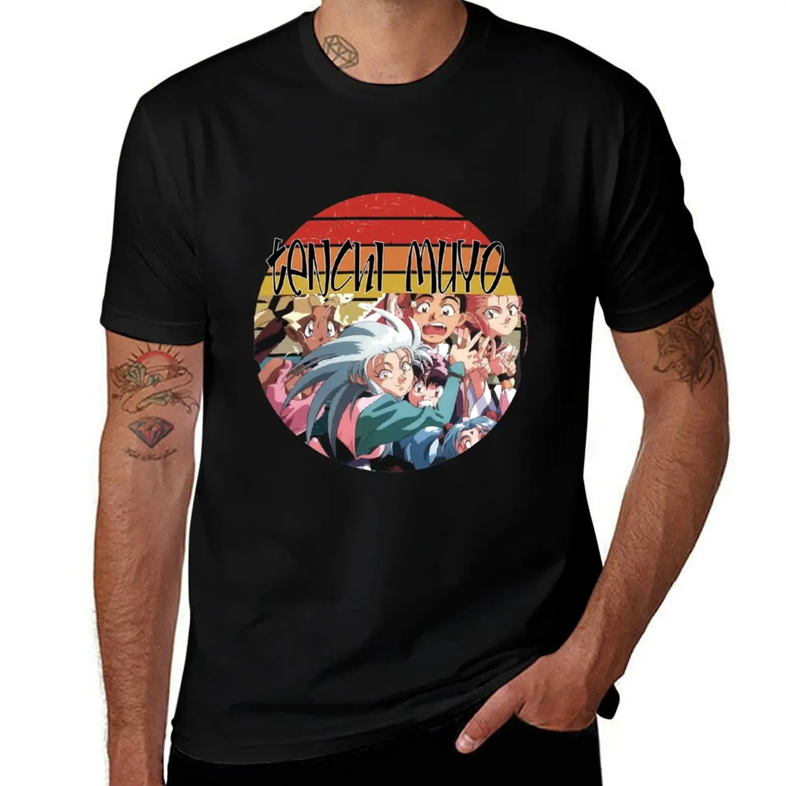 

Tenchi Muyo Vintage - Vaporwave Ryoko T-Shirt Daily Wear Plain Short Sleeve Shirt