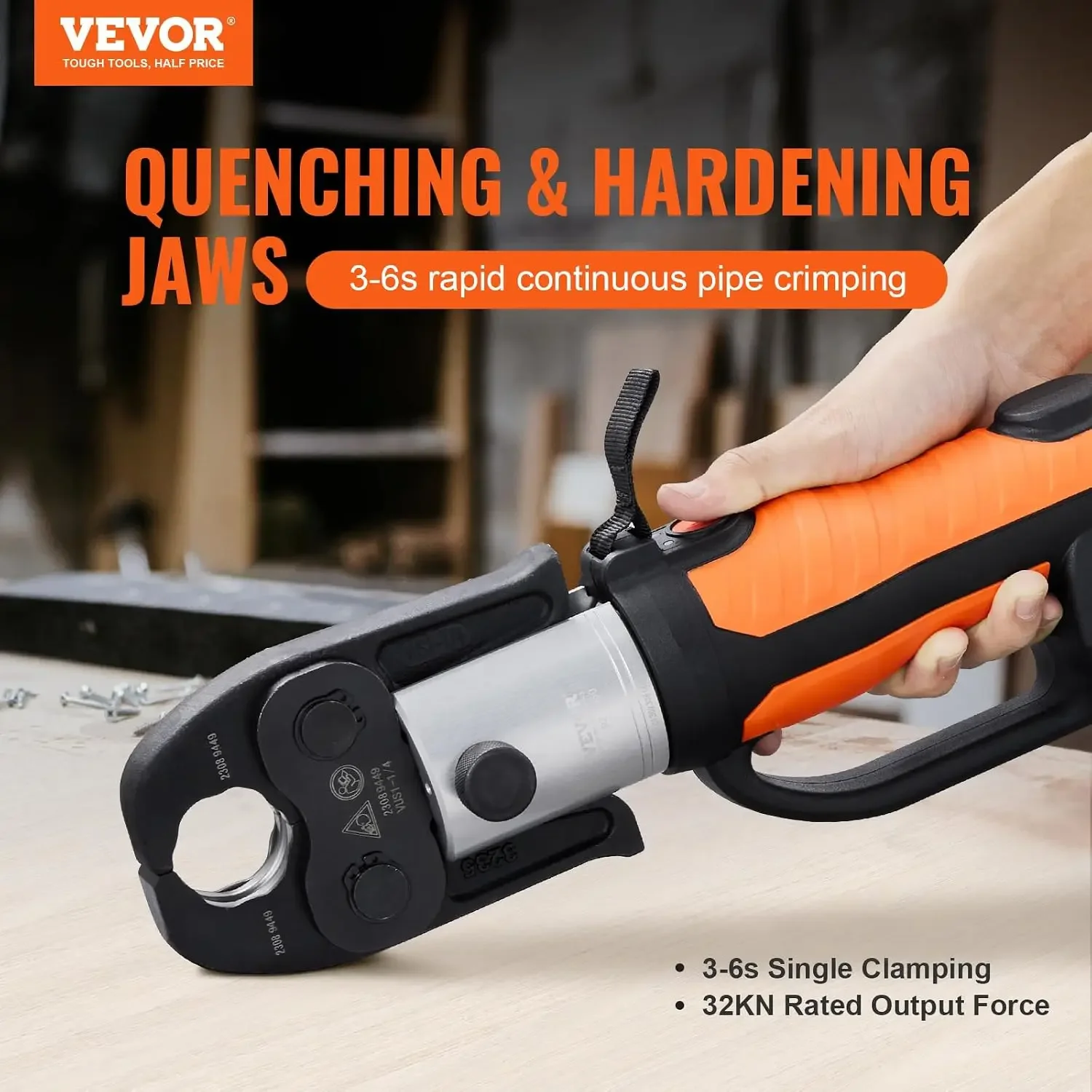 Press Tool, 18V Electric Pipe Crimping Tool for 1/2