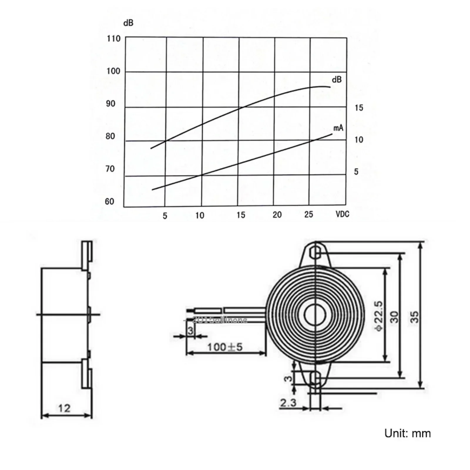 

Активный пьезоэлектрический зуммер SFM-20B, 3-24В DC, с постоянным звуковым сигналом 95 дБ, с монтажными отверстиями для DIY-проектов