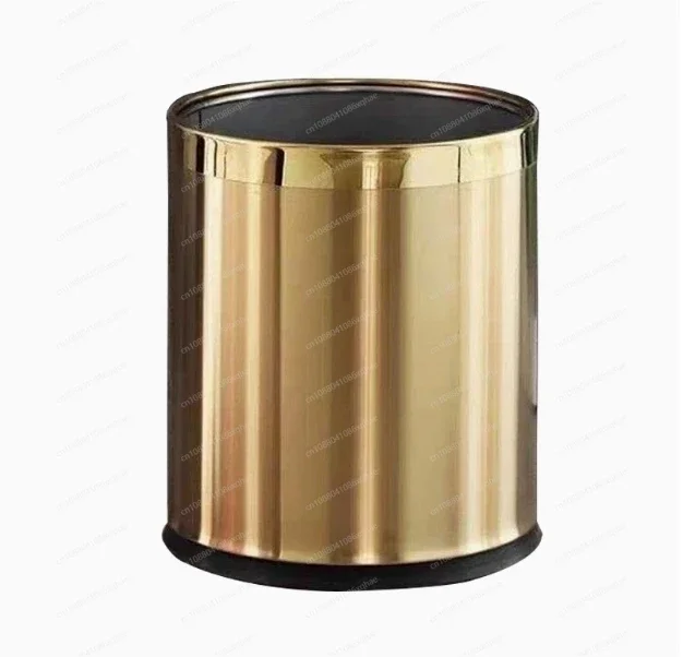 

Золотой мусорный бак, двухслойный бытовой KTV, отель, мусорное ведро, кухня, гостиная, ванная комната, мусорное ведро, модный мусорный бак, туалет