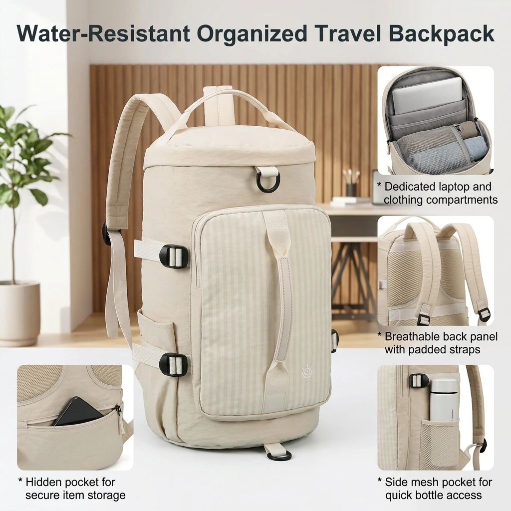 กระเป๋าเป้สะพายหลังสำหรับผู้ชา - Laptop Bag Waterproof บทวิจารณ์และราคา