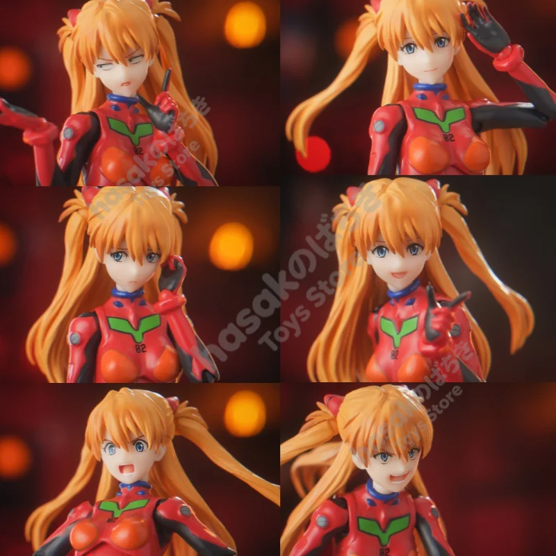 

Fast Shipping Bandai Anime EVA NEON GENESIS EVANGELION SHF Shikinami Asuka Langley Original Model Toys Action Figure Children