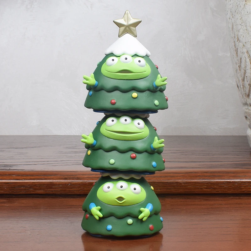 

Halloween & Christmas Alien Figurines - Burger Fries Coke Scene Piggy Bank - Decorative Doll Gift