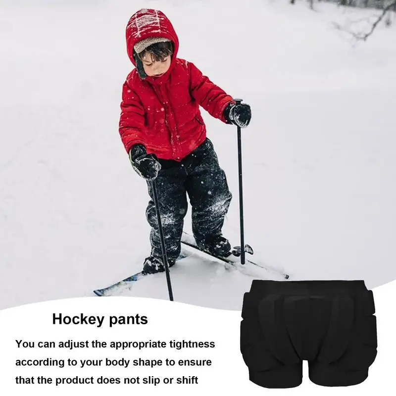 Kids Outdoor Sports Padded Shorts Snowboard Hip Protection Shorts Ski Roller Skating Hockey Riding Cycling Butt Protective Short