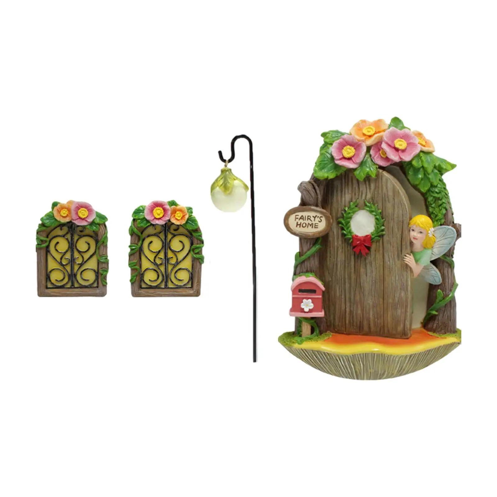 Fairy Door and Windows for Trees Ornaments Housewarming Gift Fairy House