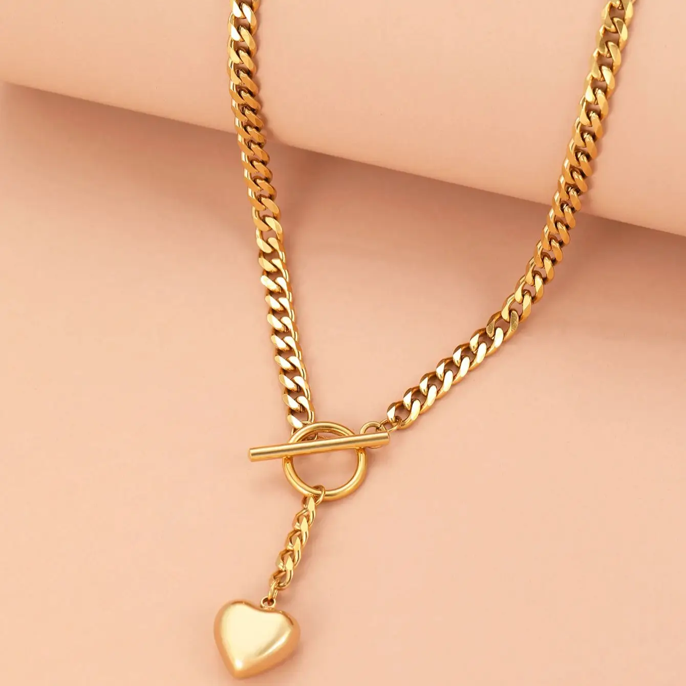 Stainless Steel Necklaces Classic V Letter Beads Pendant Collar Chain Fashion Light Luxury Necklace For Women Jewelry Party Gift