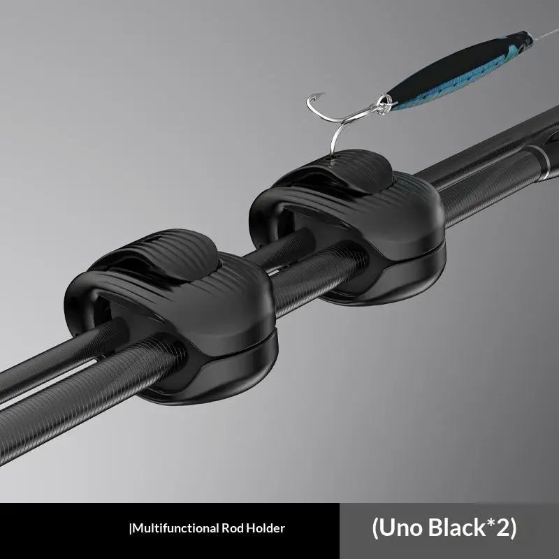 2/4 Stück kompakter Angelrutenhalter-Fixierclip, langlebiger Angelruten-Fixierer für Angelabenteuer – tragbare Angelausrüstung
