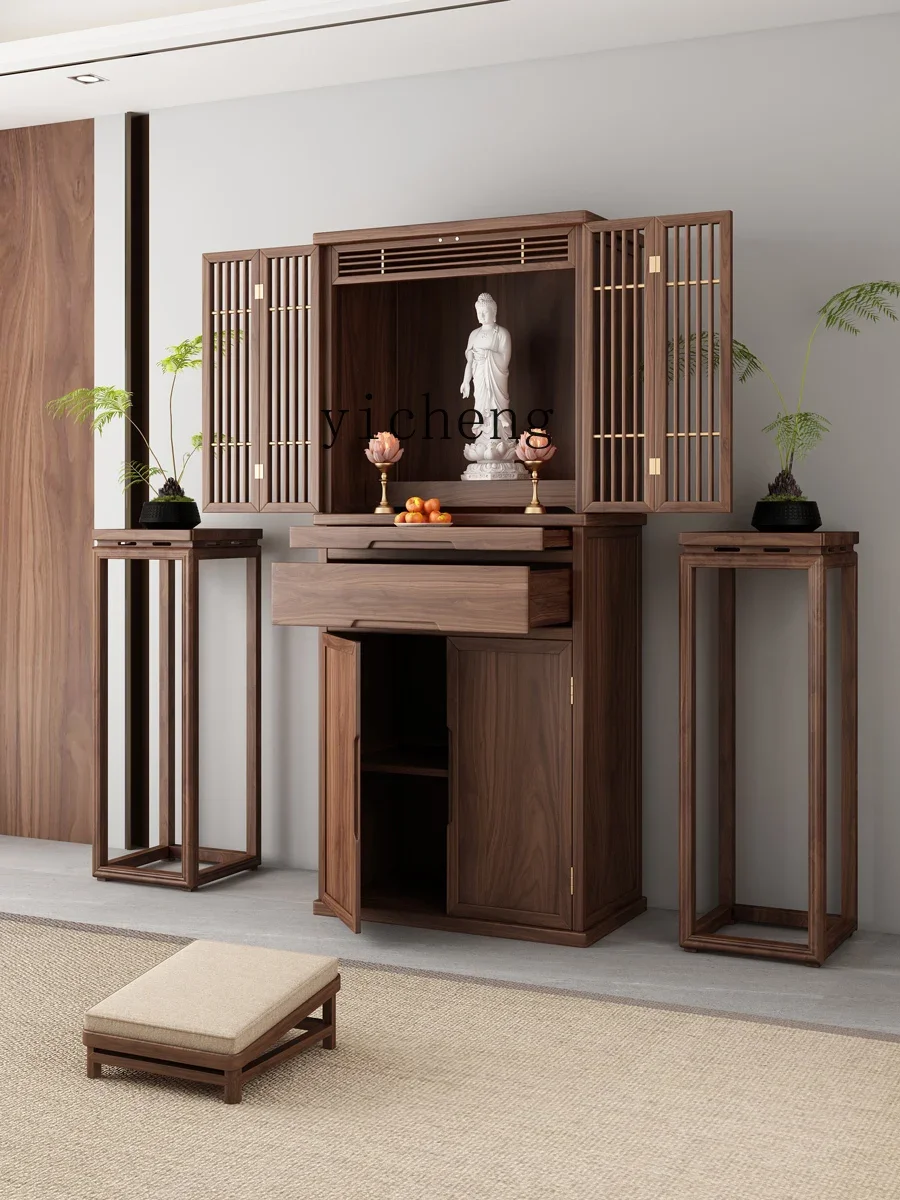 

ZZ Buddha Shrine Altar Clothes Closet Shrine Buddha Shrine God of Wealth Bodhisattva Worship Table Buddha Statue Home