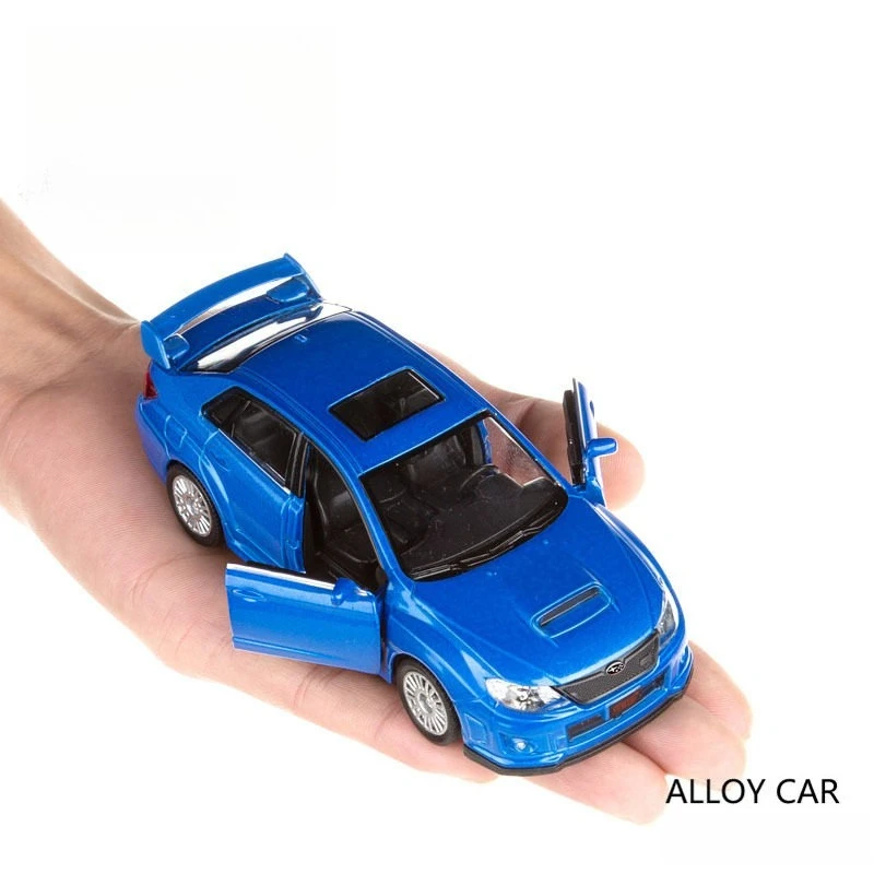 

Масштабная модель автомобиля Subaru Impreza WRX STI 1:36 из сплава, коллекционная игрушка, подарок, сувенир, украшение для демонстрации