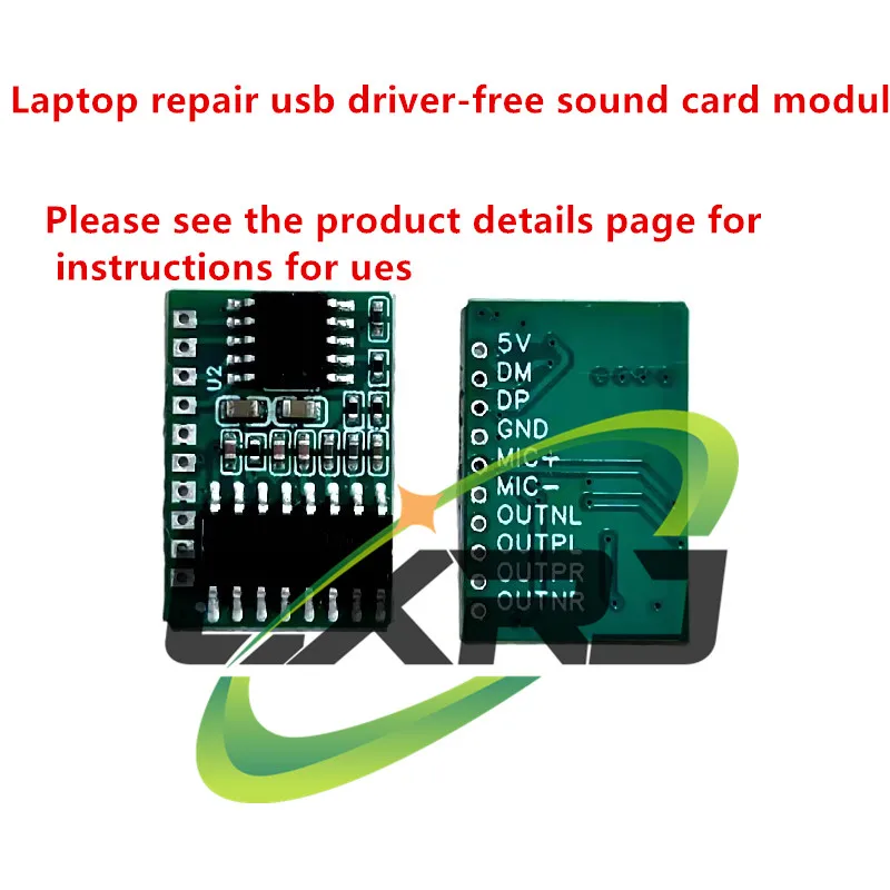 High Power USB Laptop Sound Card with Microphone Input & Dual Speaker Output – Plug-and-Play Audio Adapter