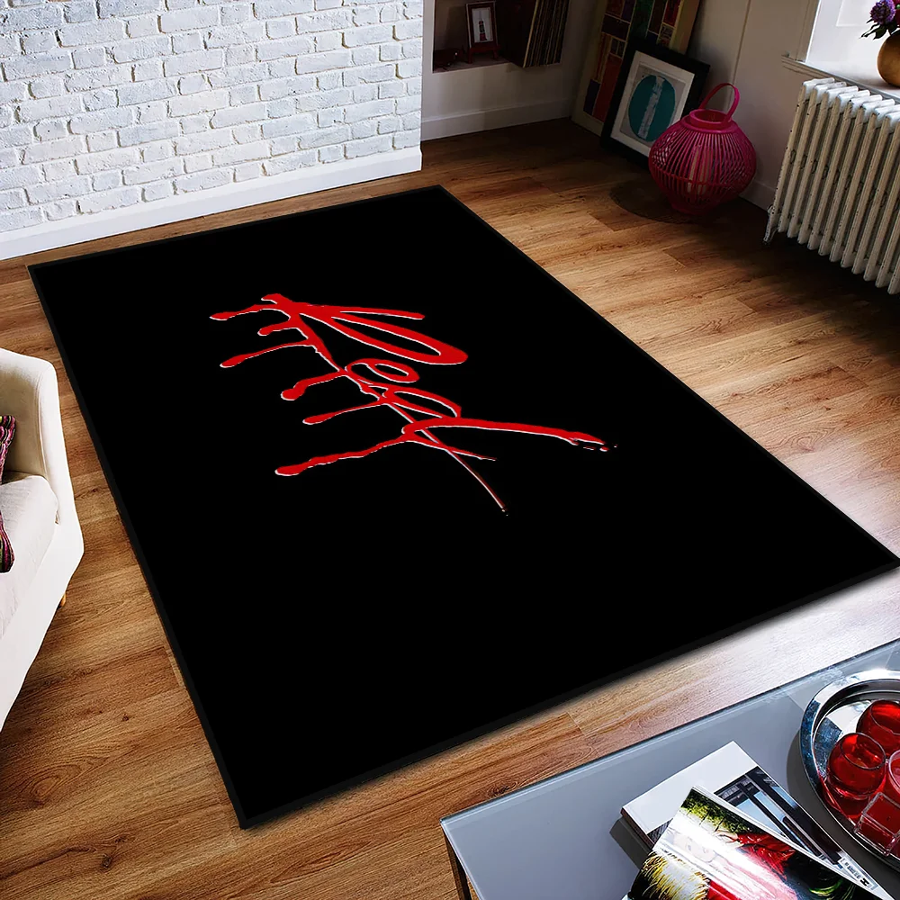 Door Rapper Mat For Playboi Living Lotta Room Red Bedside Decoration Bed Floor Carti Bath Whole Entrance Carpet Large Rug