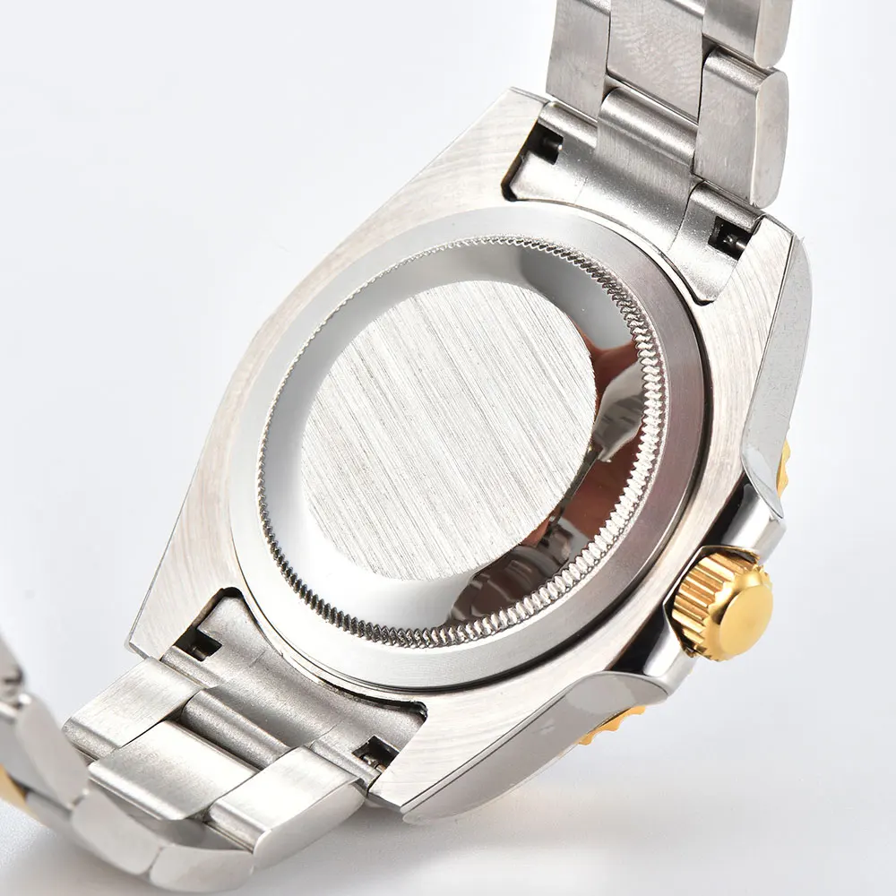 Orologio subacqueo da uomo da 40 mm NH35 movimento meccanico automatico vetro zaffiro orologio personalizzato da lavoro di lusso