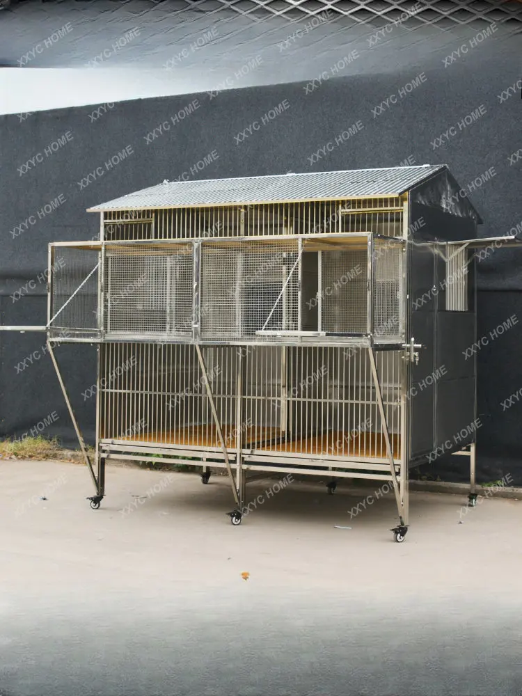 Stainless Steel Pigoen Cage Large Breeding Cage Large Household Breeding Cage Large Outdoor Pigeon House