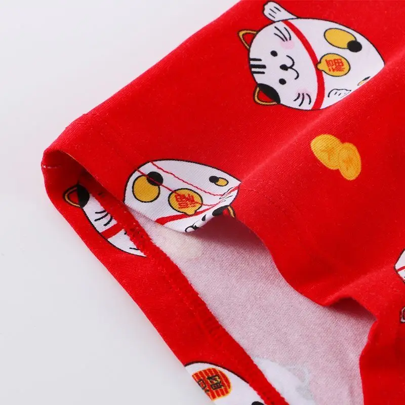 Elephant Nose Cotton Boxers For Men Red Sexy Seamless Underwear Shorts Breathable Underpants Panties Male Erotic Lingerie Shorts