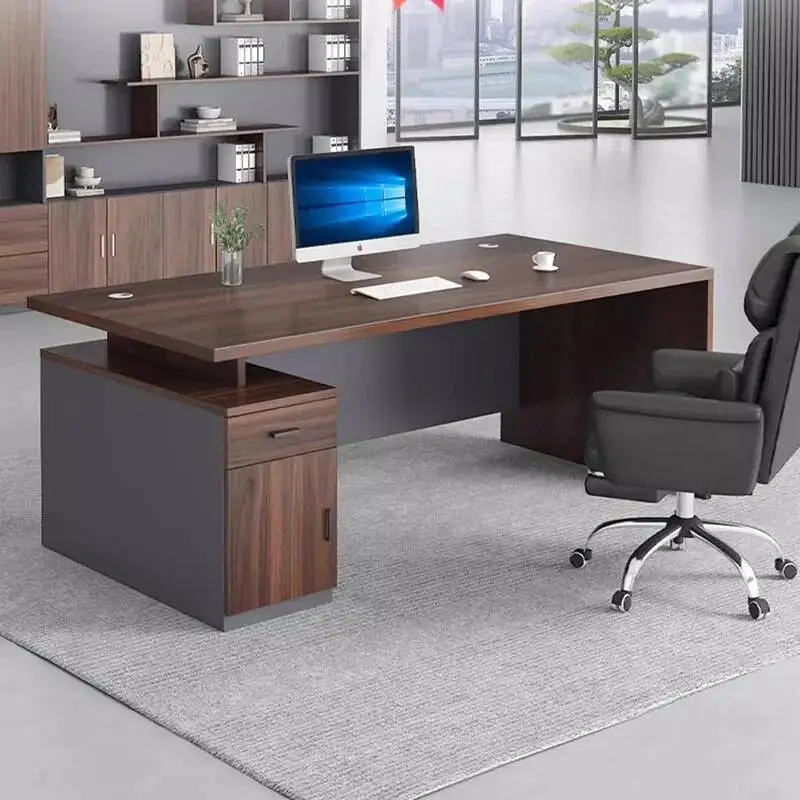 

Aesthetic Long Office Desk Nordic European Cute Drawer Computer Office Desk Conference Minimalist Tavolo Commercial Furniture