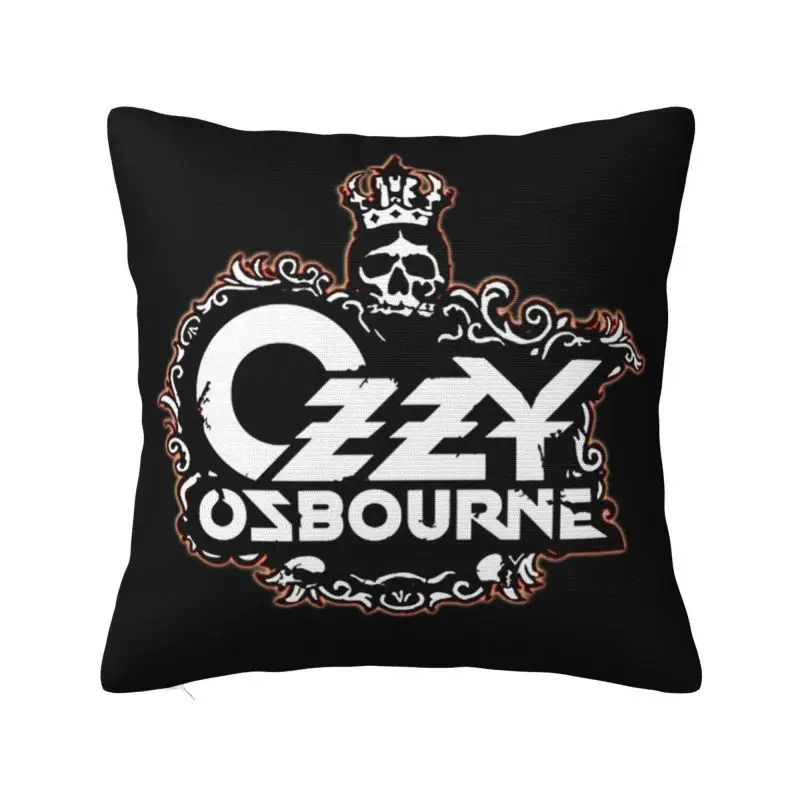 Ozzy Osbourne Glam Metal Hard Rock Cushion Cover Sofa Home Decor Square Pillow Cover 40x40cm