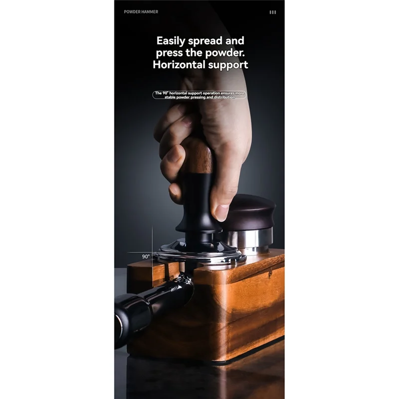 A61I Espresso Tamper Constant Force Impact Tamper Coffee Distributor Leveler Tool Coffee Tamper 53Mm