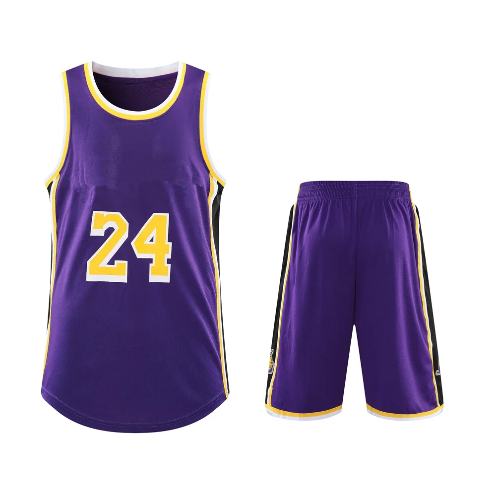 NEW 24/25 American Men sports kit BRYANTES Fans Basketball Jerseys kids game team Short sleeve uniform training Vest and shorts