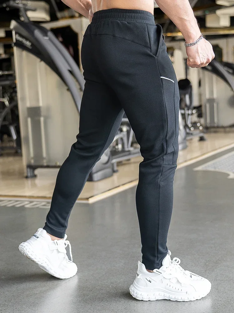 Higher Quality Man Training Wear Long Pants Men\'s Sports Fitness Casual Slim Stretch Running Sweatpants Winner Trousers Outdoor