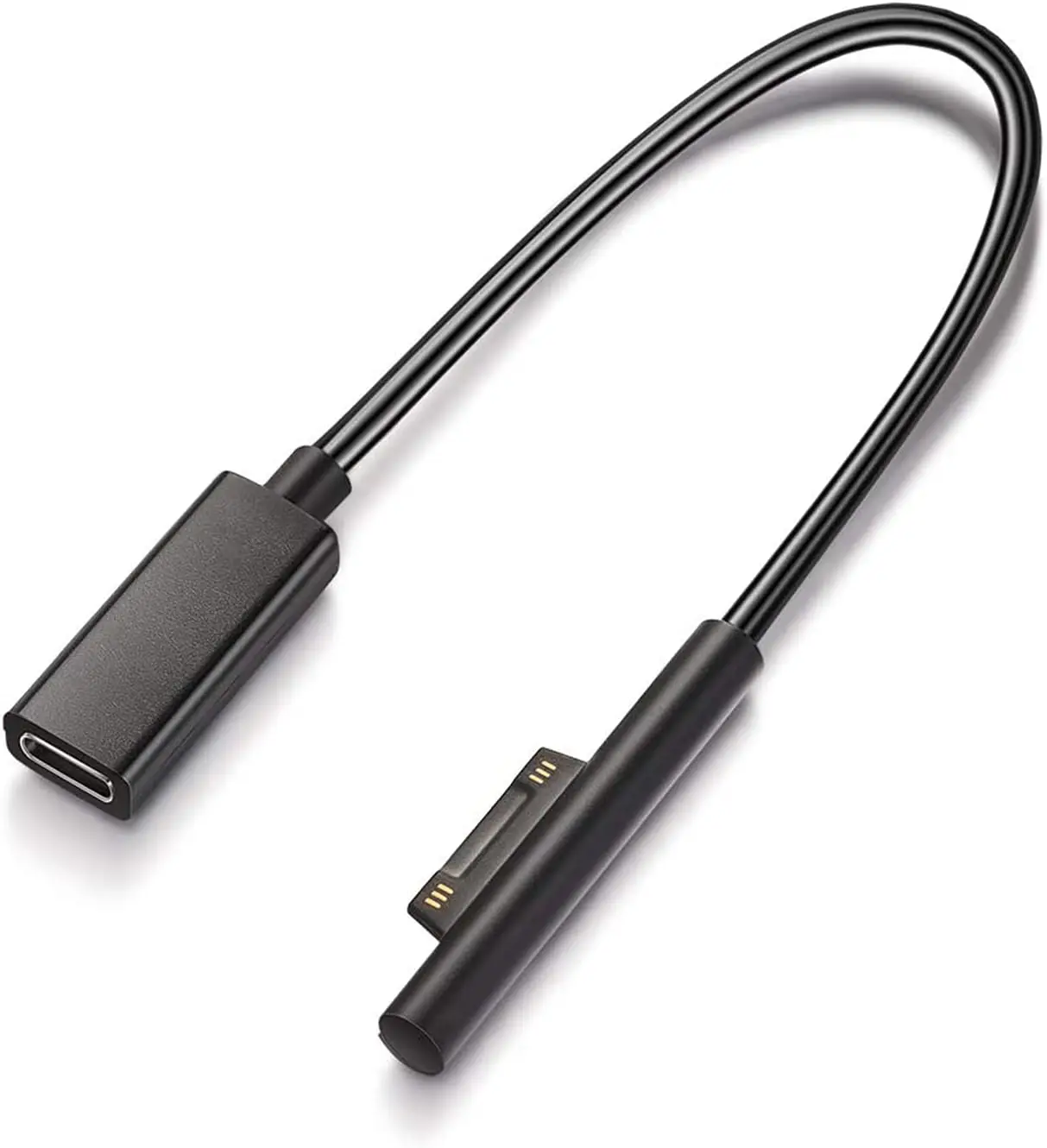 كابل carga superficie a USB C (hembra USB-C، 20 سم)، متوافق مع Microsoft Surface Pro 7/6/5/4/3 Go3/2/1 portátil 4/3/2/1