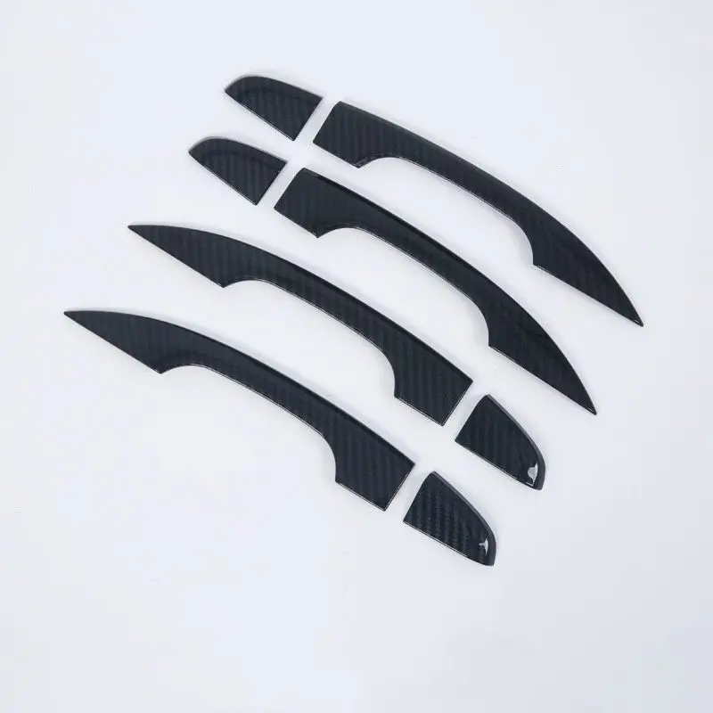 For tenth generation Accord modification special external handle decoration carbon fiber pattern door handle bright strip patch