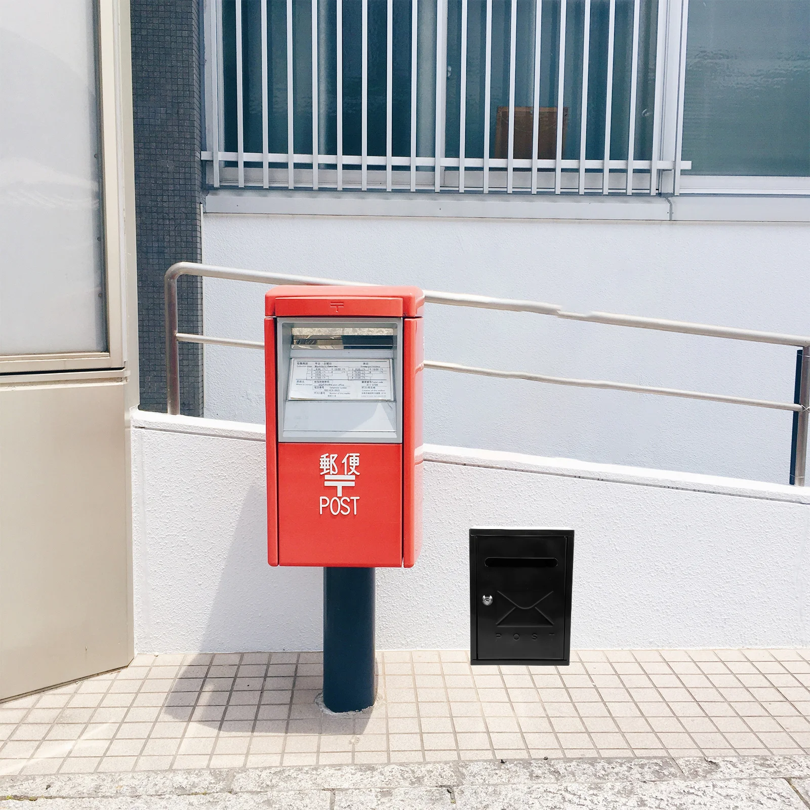 

Vintage Metal Wall-Mount Mailbox Iron Letter Box European Style Outdoor Box Home Organizer Wall Mount Mailbox