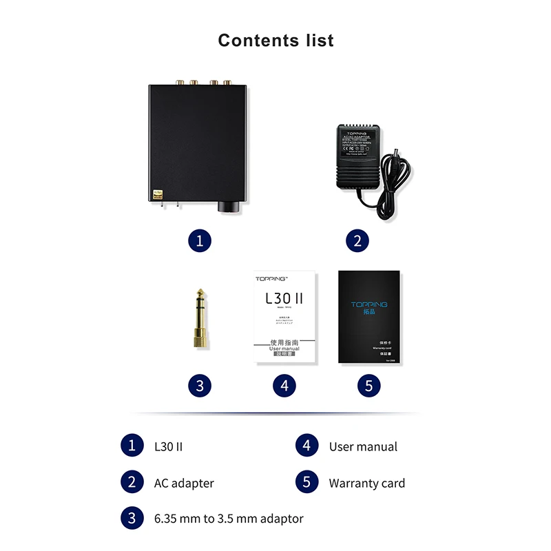 TOPPING L30II NFCA Headphone Amplifier Hi-Res Audio 560mW×2  L30II AMP Combine with E30II