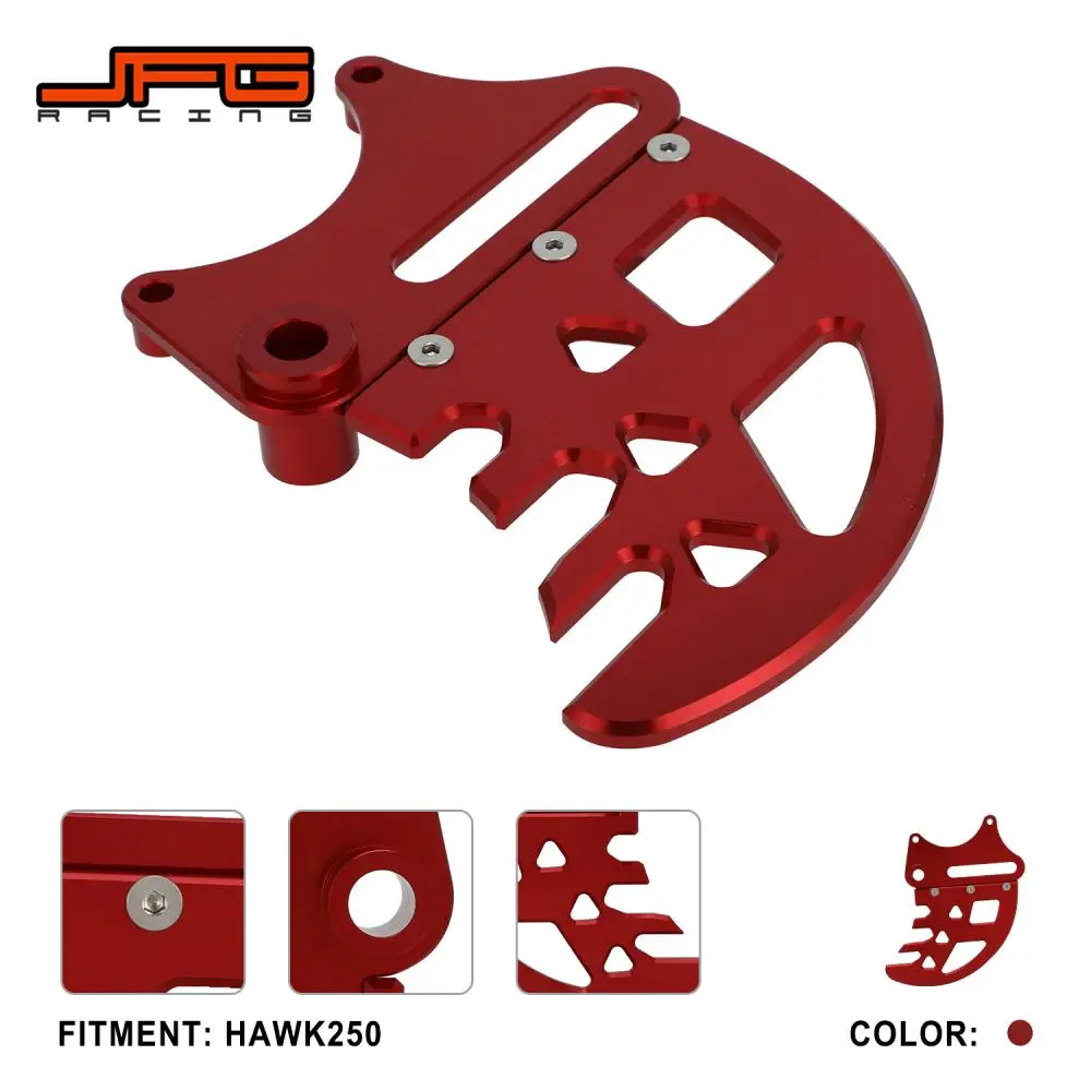 Motorcycle Rear Brake Disc Guard Protector Cover Red Black For HAWK 250 Hawk250 Street Bike Naked Moto Parts Aluminum Dirt Pit