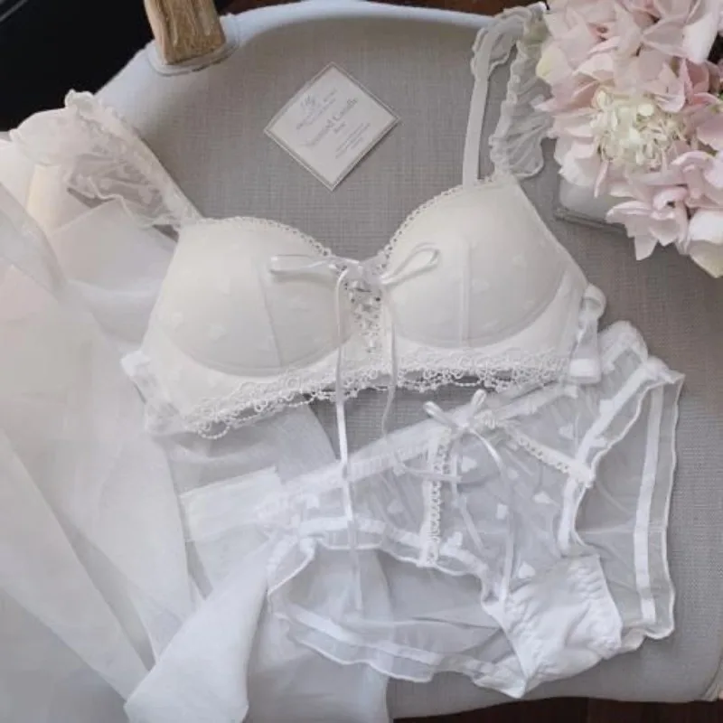 مجموعة براليت لطيفة على الطراز الألماني، حمالة صدر تدريب لاسلكية من الدانتيل للمراهقين، حمالة صدر حلوة الأولى لملابس داخلية مريحة للفتيات على الصدر الصغير