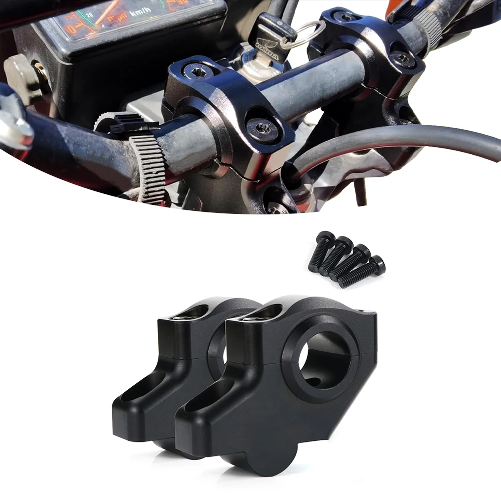 

For BMW G310R R1150R F700GS F650GS ​F650CS R1150R R850GS 22mm 7/8" Handlebar Risers Offset Back Moved Up Mounting Riser