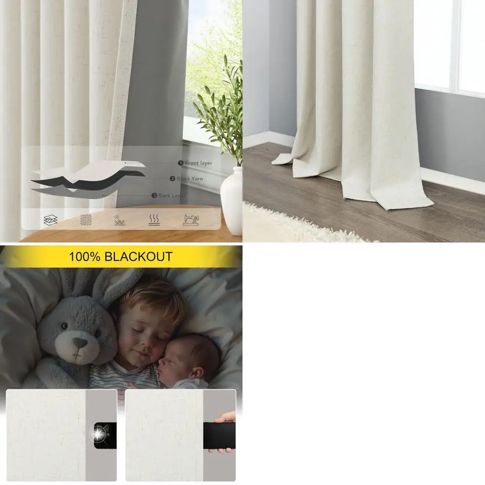 

48 изолированных конфиденциальности из искусственного льна для автофургонов, небольших окон, кухни, кафе, подвала — длина 52x48