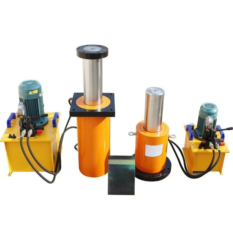 Separate hydraulic jack 320 tons upper, middle and bottom with flange long stroke custom plus flange equipment press