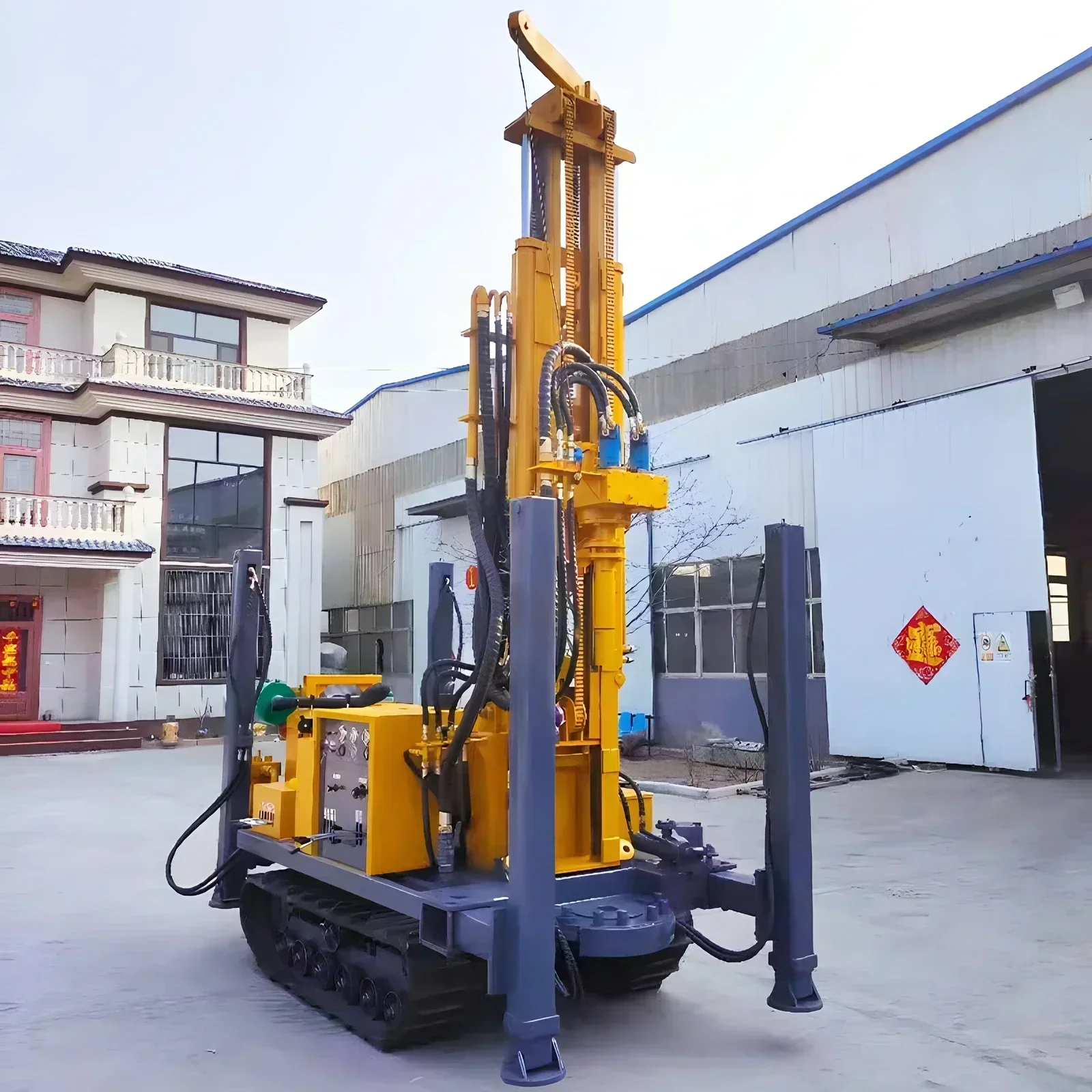 

Water Well Drilling Rig with Adjustable Drilling Speed - Applied in Drilling Wells for Landscape Irrigation in Parks