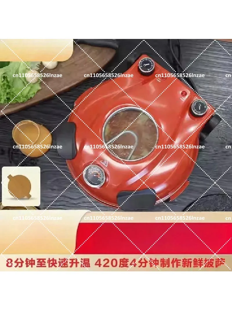 Commercial 12 Inch Pizza Oven Double Electric Heating 450°C for Neapolitan Style Pizza Making